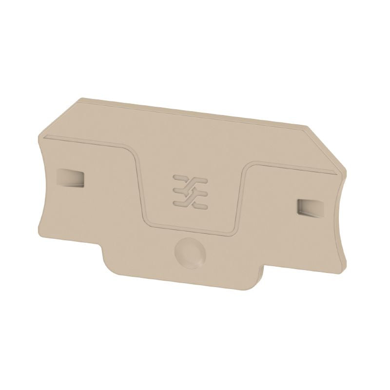2871810000 - Dark Beige 58mm End Plate, V-0 Flammability Rating (Pack of 20)