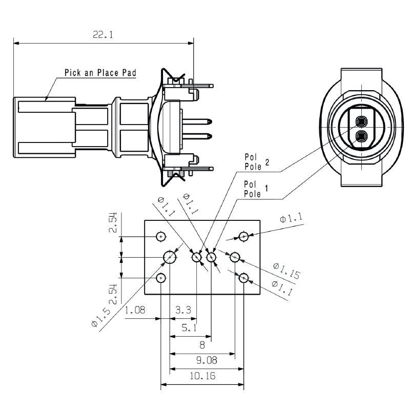 2735920000 - IP67 M8 Connector with 180° Elbow for Compact Assembly (Pack of 100)