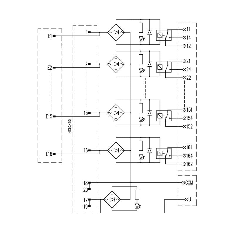 9444610000 - 24V Relay Module with LED Indicators and Screw Connections