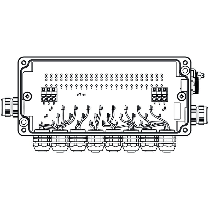8564250000 - Passive 8-Way Field Distributor for Zone 1/2 Environments