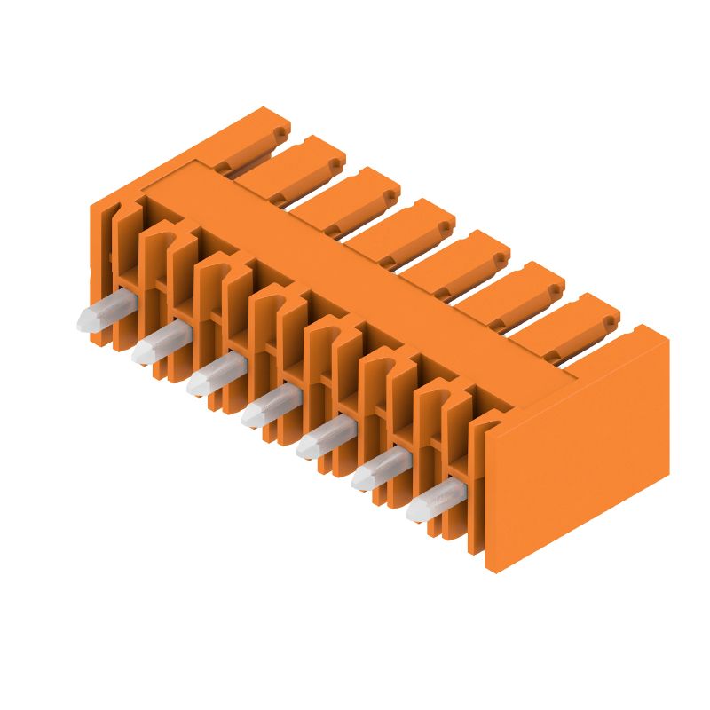 1604520000 - 3.50mm 7-Pole PCB Connector, Orange, Closed Side (Pack of 50)