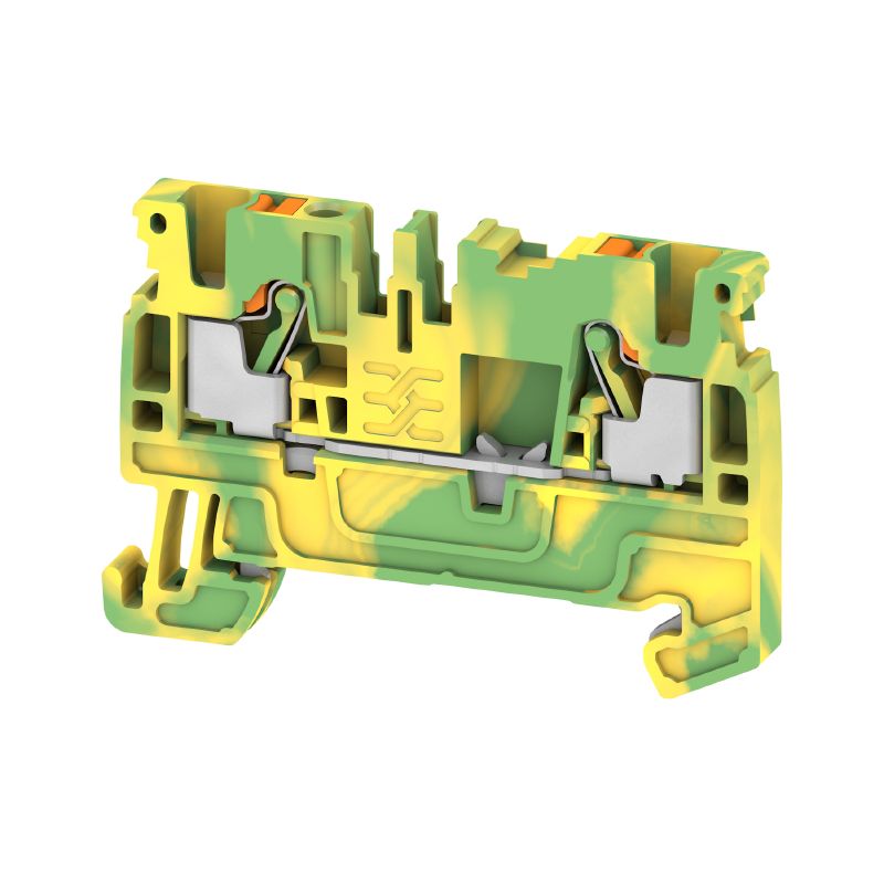 1521680000 - Green/Yellow 2.5mm² PE Terminal with PUSH IN Connection (Pack of 50)