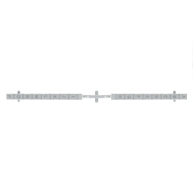 1297880000 - Durable Grey Polycarbonate Partition Plate for Horizontal Mounting (Pack of 10)