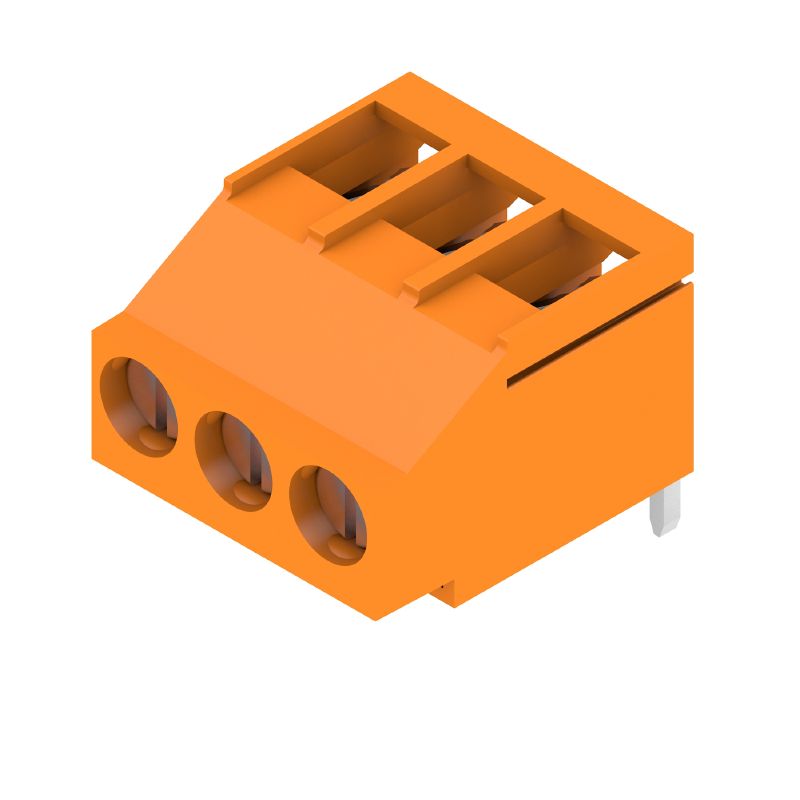 2567060000 - 5.08mm 3-Pole Orange Terminal PCB with 180° Angle (Pack of 100)