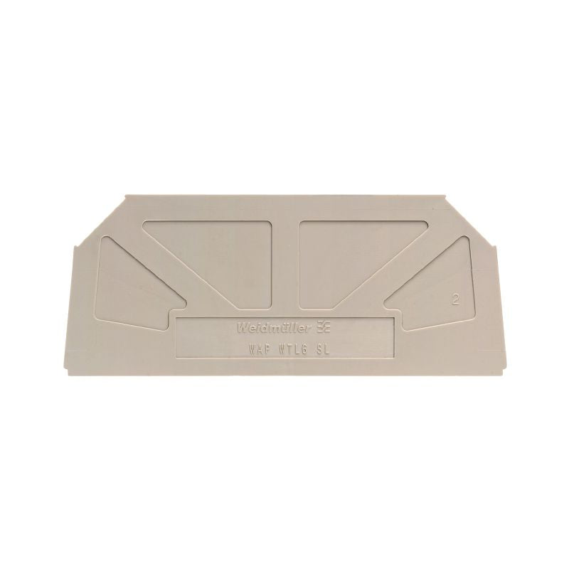 9538110000 - Dark Beige 82.2mm Snap-On Terminal End Plate (Pack of 20)