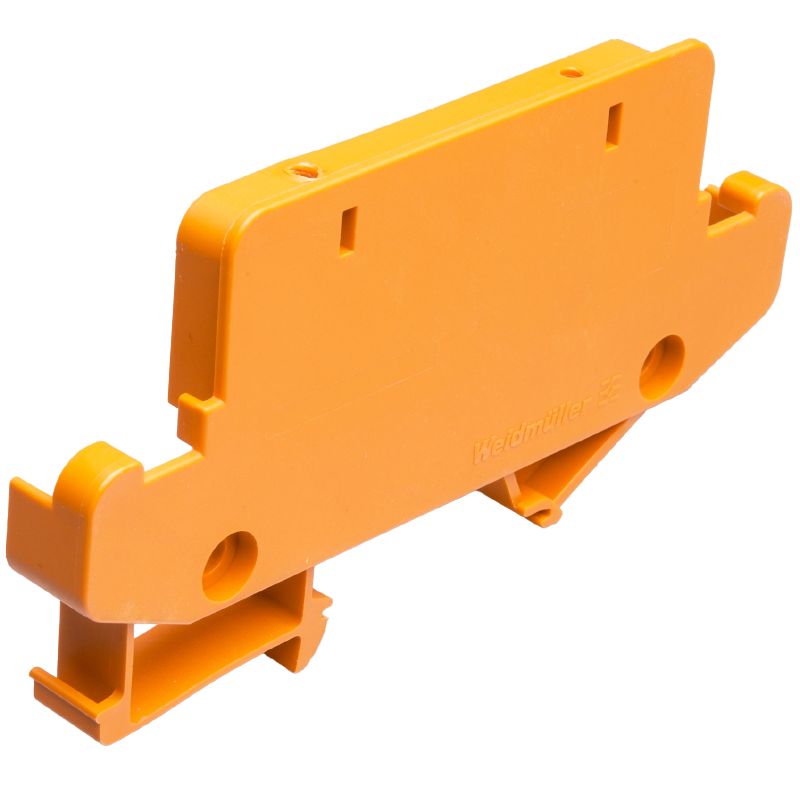 1386050000 - PA 66/6 Orange End Plate for RS 100, 13.75mm Width (Pack of 20)