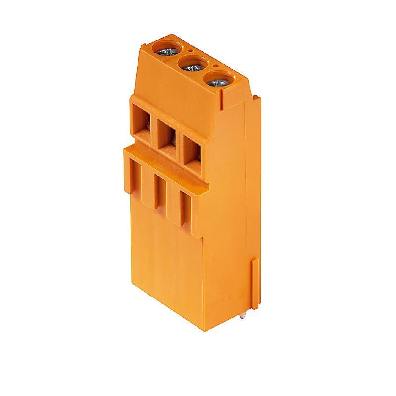 1766370000 - 5.08mm Pitch PCB Terminal, 3 Poles, Tinned Orange (Pack of 100)