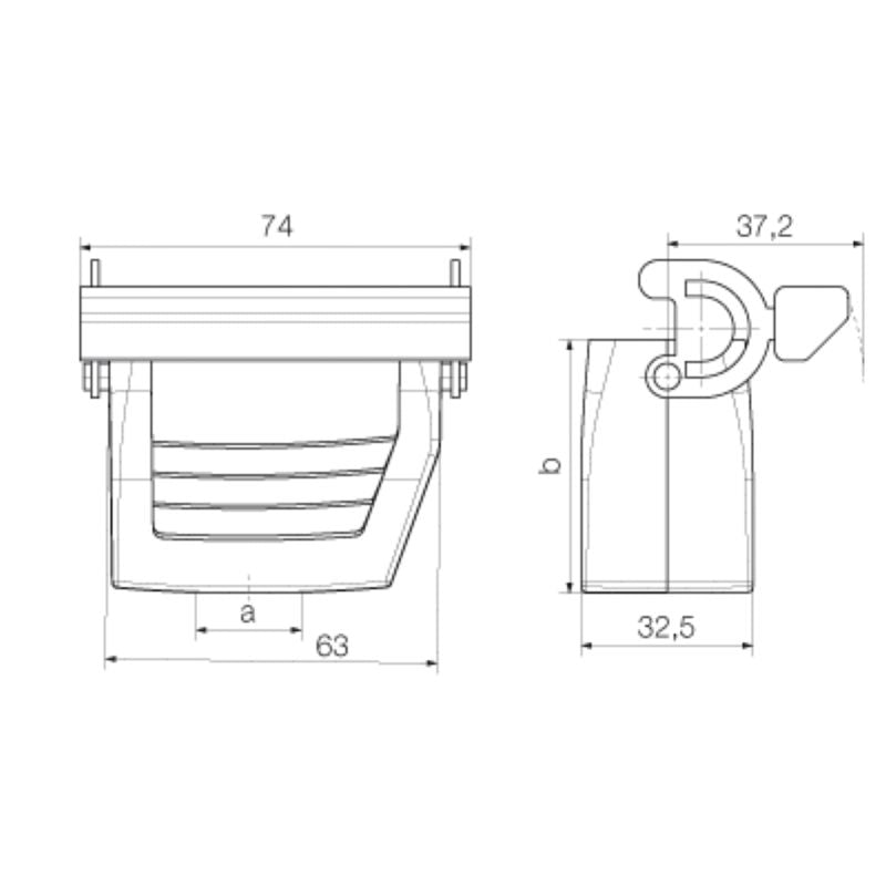 1788670000 - Durable HDC Connector with IP65 Protection and M25 Thread