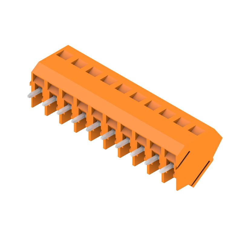 1845450000 - 5mm Pitch PCB Terminal, 10 Poles, Orange, 135° Angle (Pack of 50)