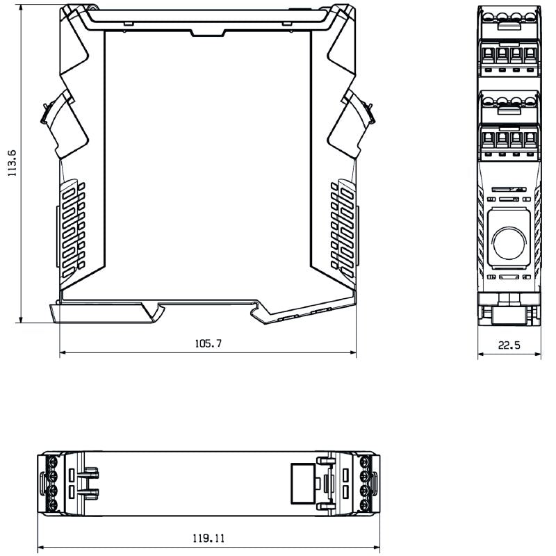 1510390000 - 60A AC/DC Current Transducer with Limit Monitoring