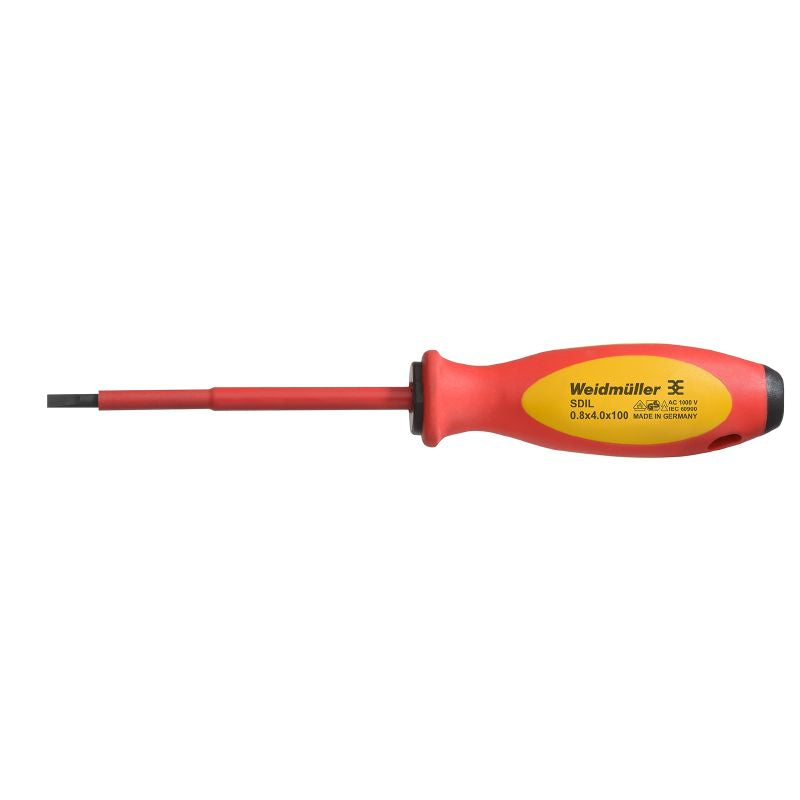 2749150000 - 0.8mm VDE Insulated Screwdriver, 100mm Blade Length