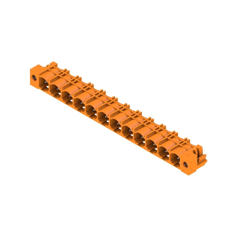 1472710000 - 7.62mm 12-Pole Male Header PCB Connector with Solder Flange (Pack of 50)