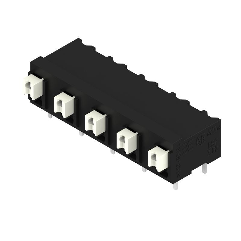 1824980000 - 7.62mm Black Circuit Board Terminal with 5 Poles (Pack of 15)