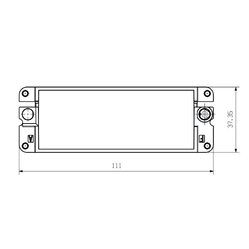 2736950000 - Diecast Zinc Frame with 6 Slots for Size 8 Installation