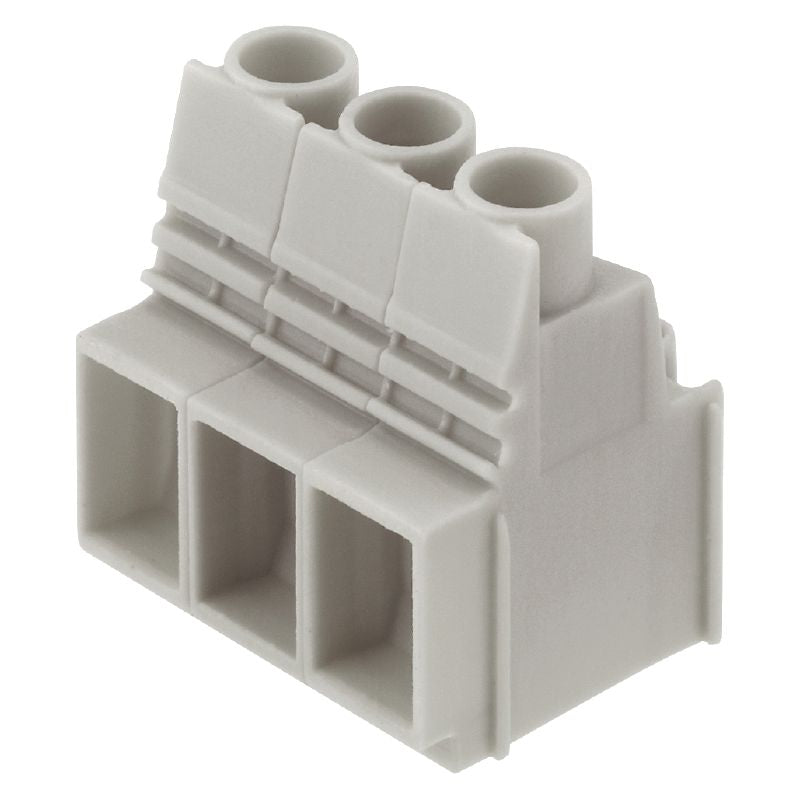 2014210000 - Pebble Grey PCB Terminal, 10.16mm Width, 3 Poles, 90° Angle (Pack of 20)