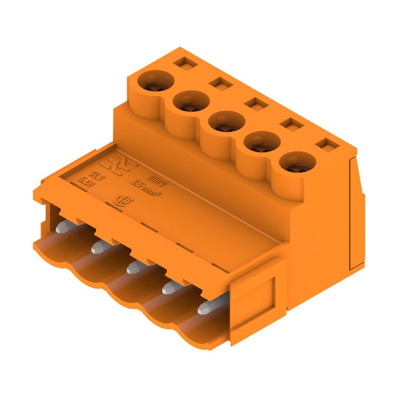 1627270000 - 5-Pole 5.08mm PCB Connector with Clamping Yoke (Pack of 66)