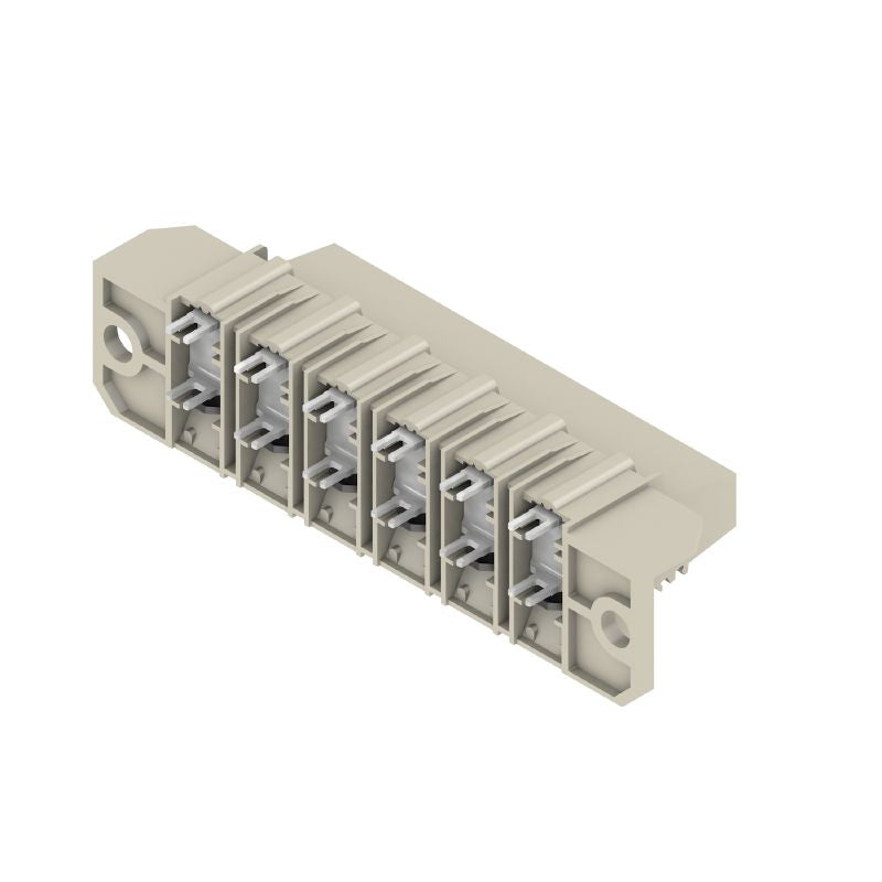 1783740000 - 15mm PCB Connector, 6 Poles, 90° Angle, 4.5mm Solder Pin (Pack of 10)