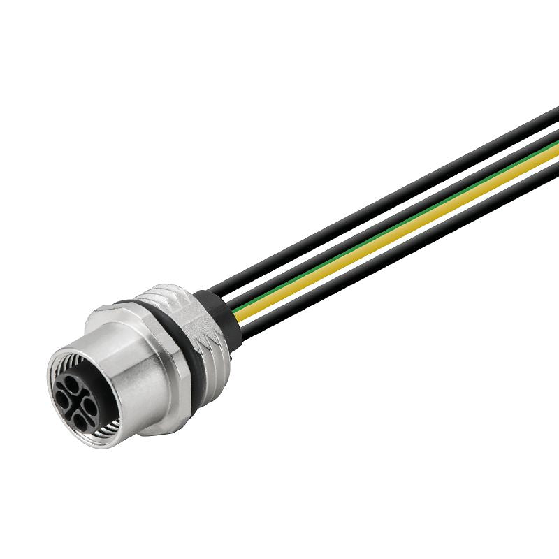 1460310000 - 0.5m M12 Female Socket with M16 Thread and Built-in Plugs