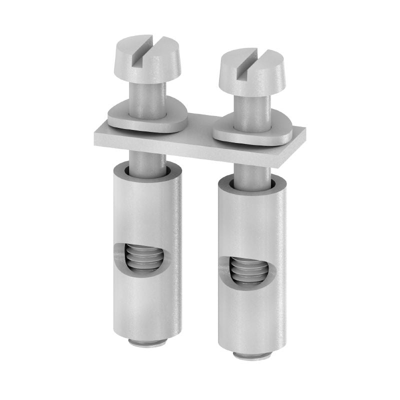 0456700000 - Grey 2-Pole Cross-Connector, 6mm Pitch, 41A Rated (Pack of 50)