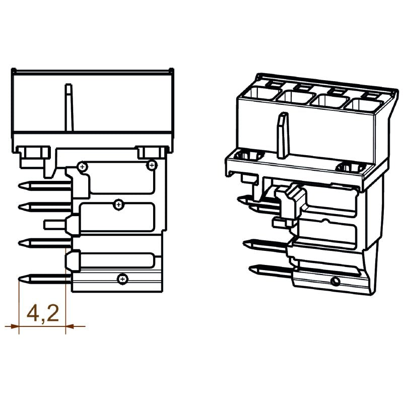 1069640000 - 5.00mm PCB Connector, 4 Poles, Tinned, ROHS Compliant (Pack of 108)