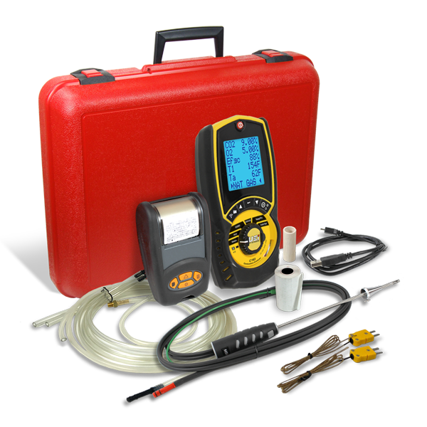 C163KIT Residential/Commercial Combustion Analyzer Kit w/ Pressure/Printer