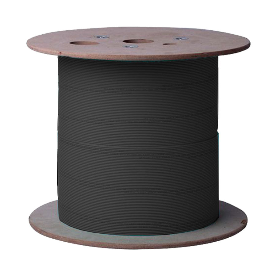 F-BCM3-12P-1000 Fiber bulk cable – 12 strand multimode OM3 – plenum & indoor/outdoor rated – micro distribution style – 1000ft spool – black