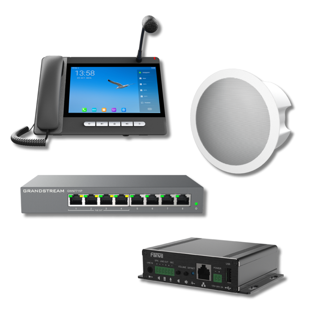 A32IPA3FH-S01-BUNDLE - 10.1" Touch Screen IP Phone with Gooseneck Mic