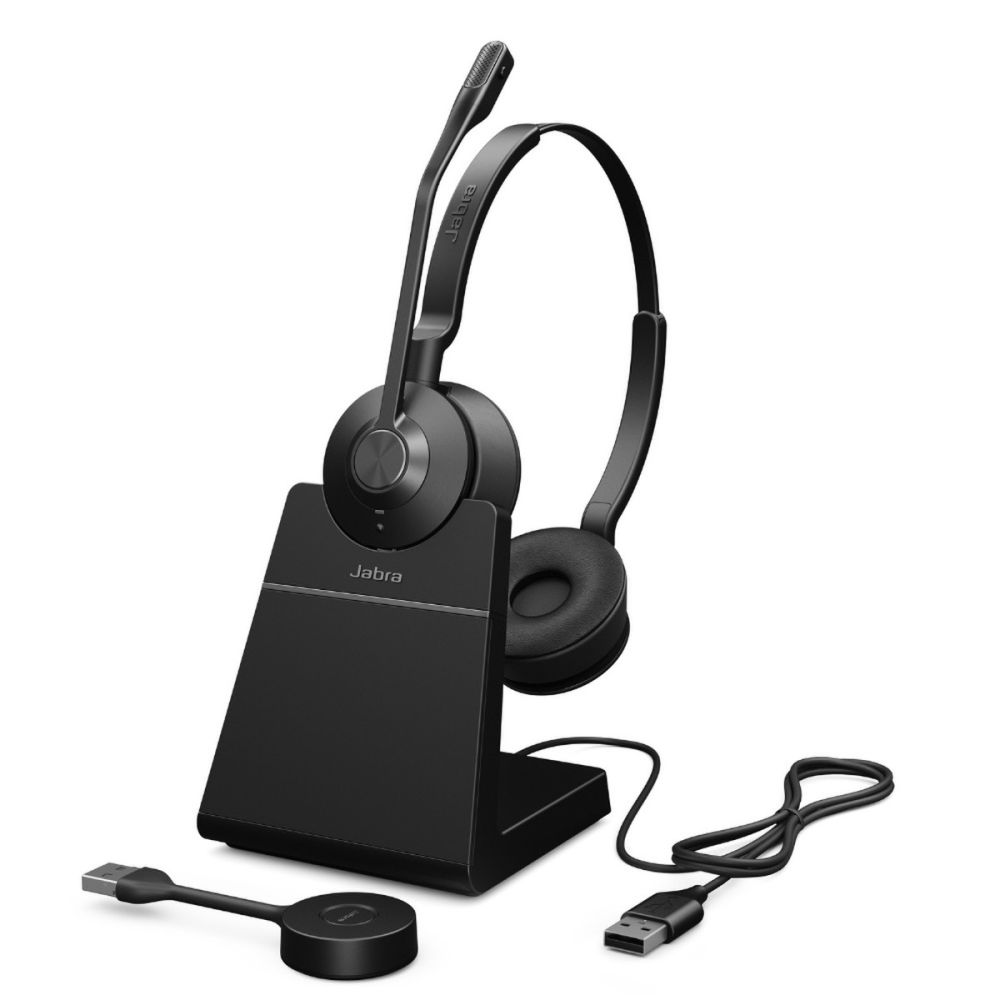 9559-415-125 - Jabra Engage 55 Wireless DECT Headset, 150m Range, Noise-Canceling