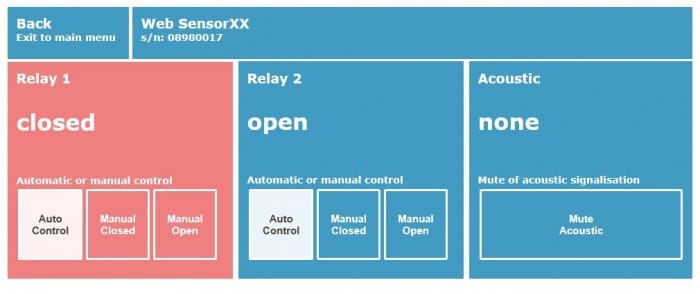 Remote CO2 concentration with Ethernet interface and two relays