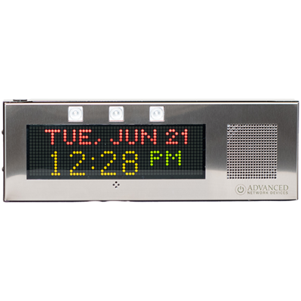 IPCSS-RWB - 4" Speaker Stainless Steel IP Display for Offices & Labs