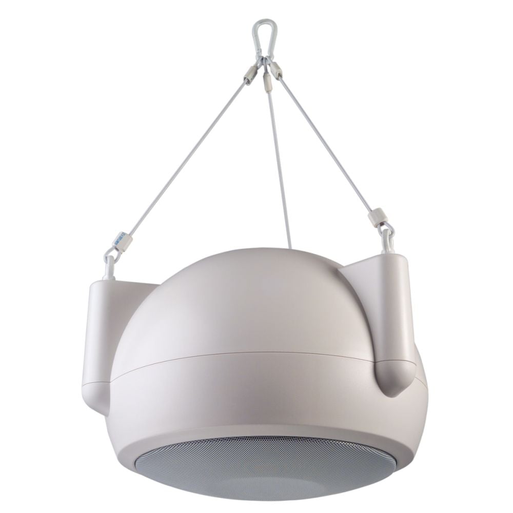 OPS1W - High-Ceiling White Pendant Speaker with 6.5" Low-Frequency Driver