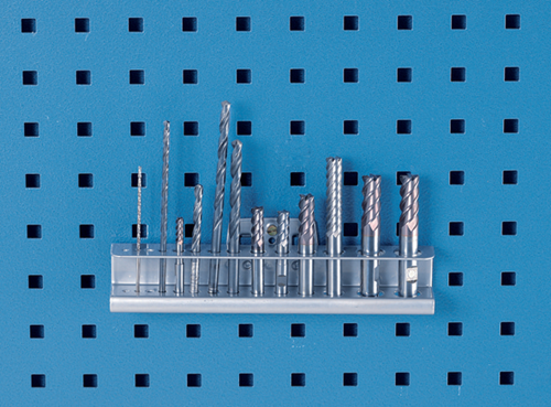 2008645 - 14-Hole Drill-Bit Holder for 10x38mm Panels, Powder-Coated