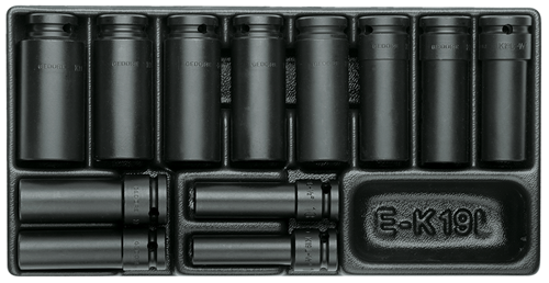 1640836 - Durable 1500 ES Socket Set, Impact-Resistant ABS, Slip-Proof Design