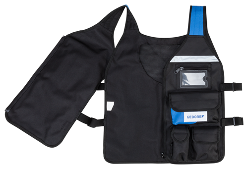 1818260 - Adjustable Tool Vest with Pockets & Reflective Stripes