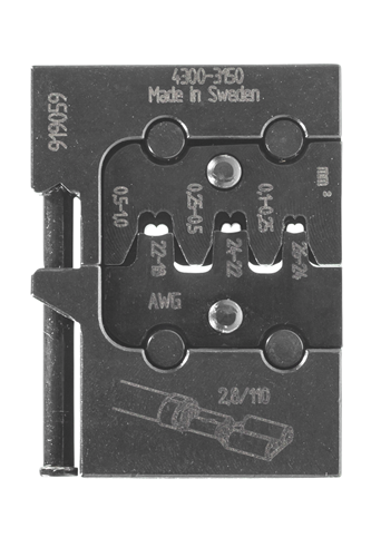 1830635 - Flat Plugs Module Insert for 26-18 AWG Wires
