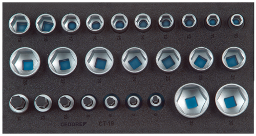 2308908 - 26-Piece Forged Socket Wrench Set in 1/3 Check-Tool-Module