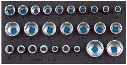 2308924 - 26-Piece 1/2" Socket Wrench Insert Set, 310mm Length