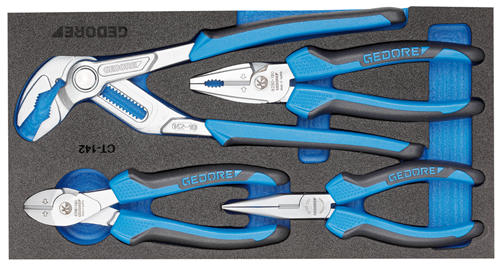 2309025 - 4-Piece Forceps Set in 1/3 Check-Tool-Module, 158mm Width
