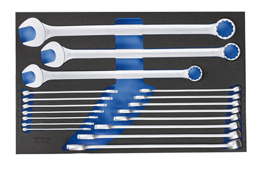 2704226 - 18-Piece XL Combination Wrench Set in Tool Module, 633 x 390 mm