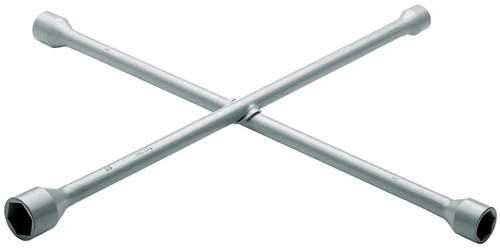 28770 - 750x750 mm Vanadium Steel 4-Way Wheel Wrench for Trucks