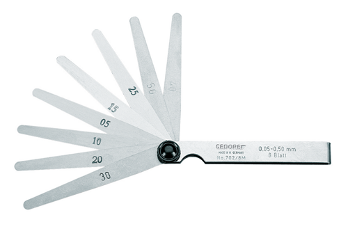 6548250 - 100mm Retractable Feeler Gauge with Protective Nickel-Plated Handle