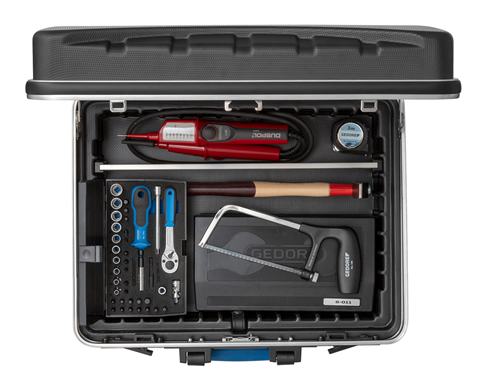 6601590 - 87-Piece Electrician's Tool Set in Durable Plastic Case