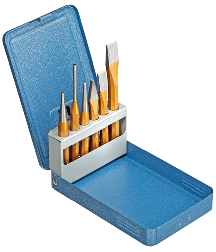 8725710 - 6-Piece Vanadium Steel Folding Tool Set in Metal Case