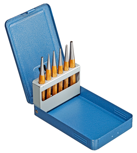 8754060 - 6-Piece GEDORE Vanadium Steel Punch Set in Metal Cassette