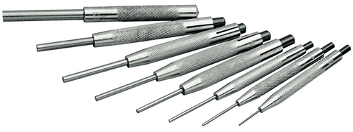 8756780 - 8-Piece Pin Punch Set in Metal Case with Guide Sleeves