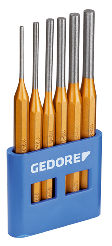 8757670 - 6-Piece Durable Pin Punch Set in PVC Holder