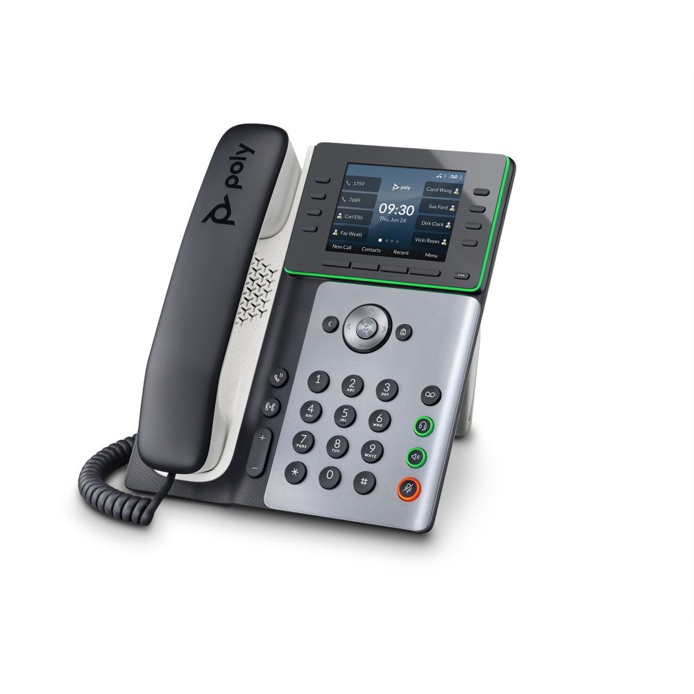 2200-87000-025 - Poly Edge E320 Certified IP Desk Phone with 8-Line Keys
