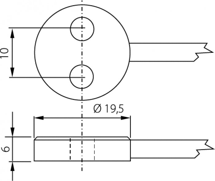 Pt1000TG7/M Temperature Probe - MiniDin connector, 10m