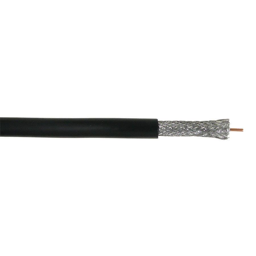 RG11/U RG11/U COAX 3.0GHz 14 AWG CCS, 60% AL BRAID Coaxial cable BLACK – 1000 FT SPOOL