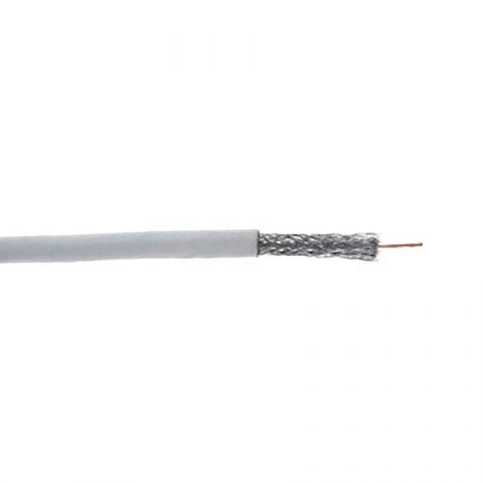 RG6/U-CCS-WT-ETL RG6/U CATV COAX 18 AWG CCS, AL FOIL, 60% AL BRAID, ETL CM, EN50575:2014 Eca, PVC JKT- WHITE- 1000 FT BOX